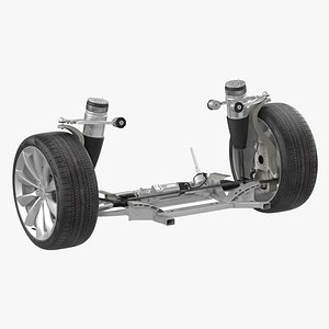 tesla s suspension 2 3d max