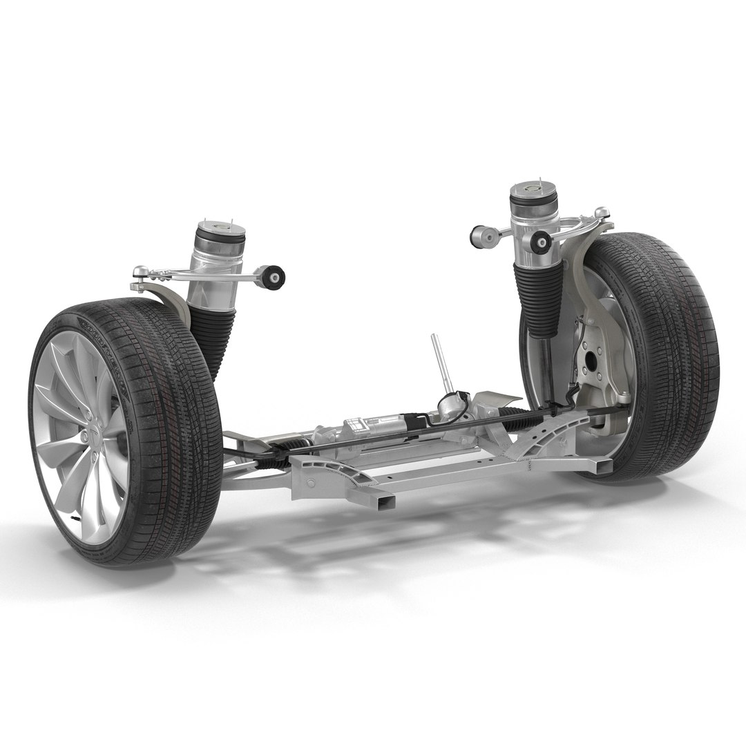 Tesla Model S Front Suspension 2 3D model preview