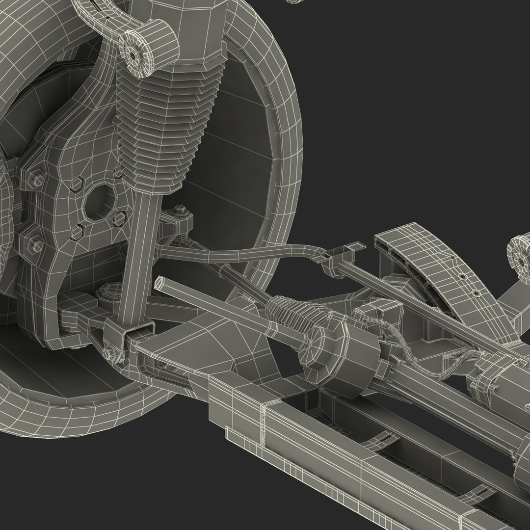 Tesla S Suspension 2 3d Max