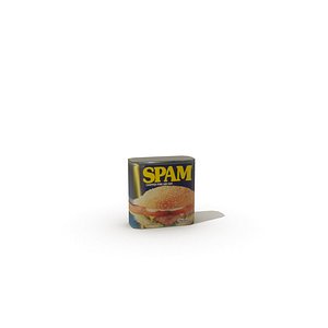3d model tinned spam