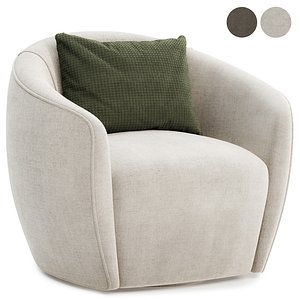 3D model Marchia Swivel Barrel armchair