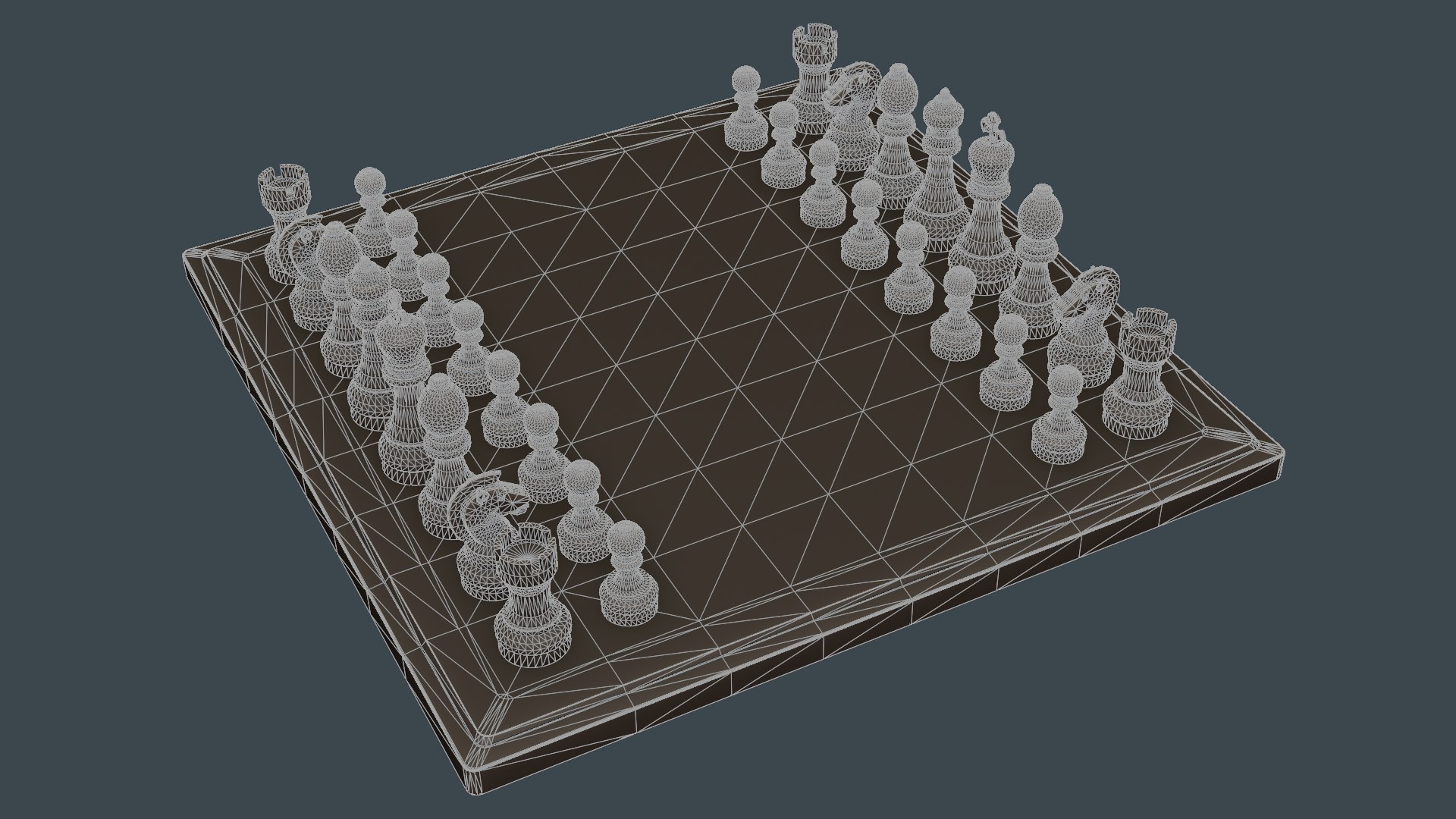 3D Marble Chess Set Model - TurboSquid 2213881