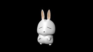 Low Resolution Cartoon Rabbit