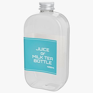 PET Bottle Flask 400ml 3D model