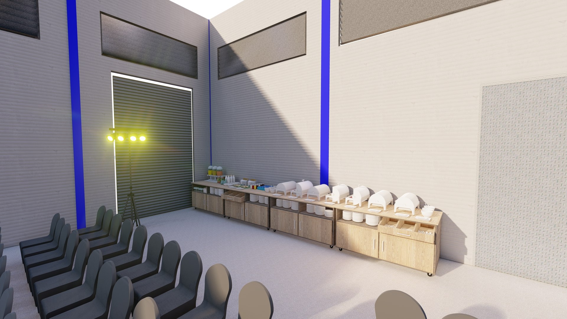 3D Elegant 3D Indoor Event Space Model - TurboSquid 2392292
