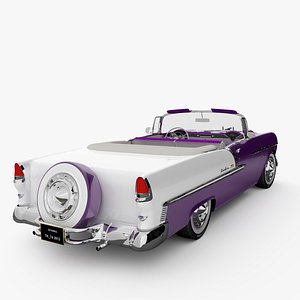 3d model 1955 bel air convertible