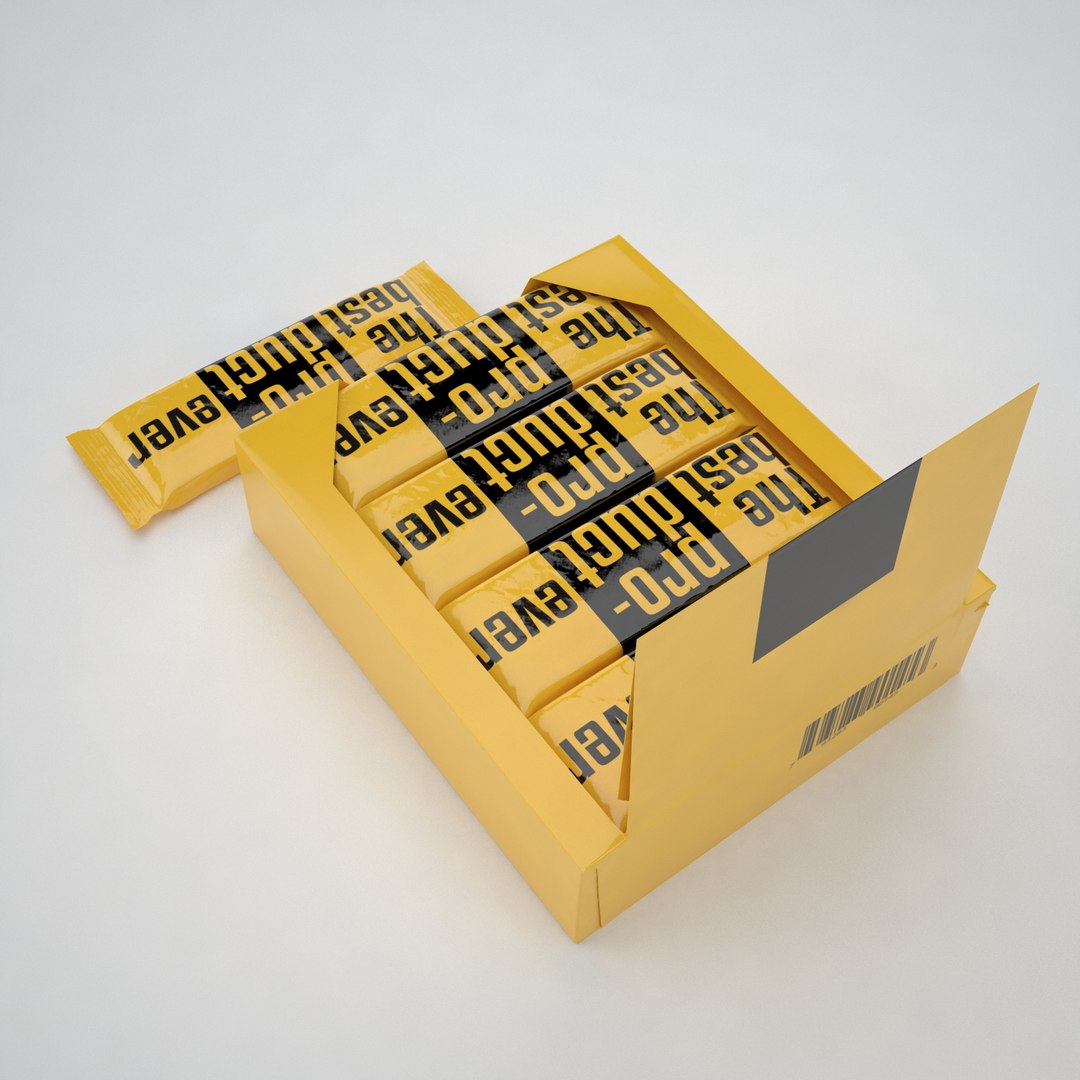 8402+ Protein Bar Box Mockup