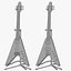 Набор из двух бас-гитар Gibson Flying V Bass из коллекции PBR.