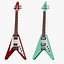 Набор из двух бас-гитар Gibson Flying V Bass из коллекции PBR.