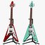 Набор из двух бас-гитар Gibson Flying V Bass из коллекции PBR.