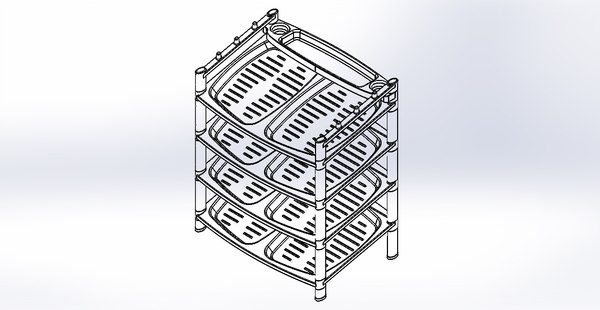 3D shoe rack - TurboSquid 1421536