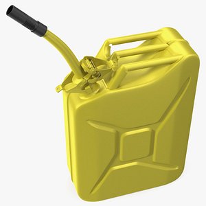 Jerry Fuel Can with Flexible Spout Yellow