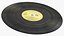 Retro Turntable Player with Vinyl Record