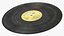 Retro Turntable Player with Vinyl Record