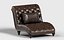 Tufted Leather Chaise Lounge