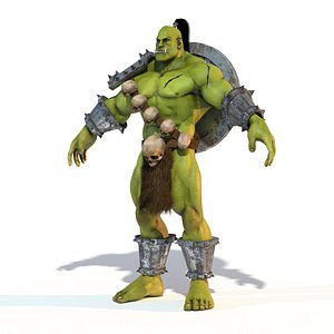 3D model orc troll fantasy