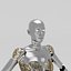 SFヒューマノイド女性ロボット