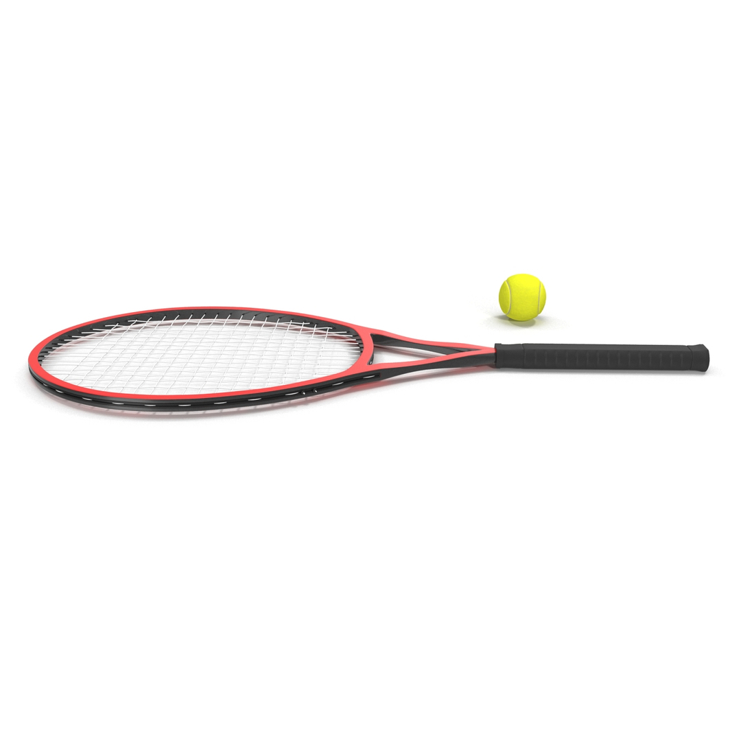 3d Tennis Racket Ball Model