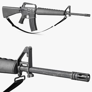 Assault Rifle M16 with Sling