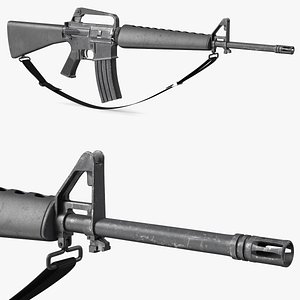 Assault Rifle M16 with Sling