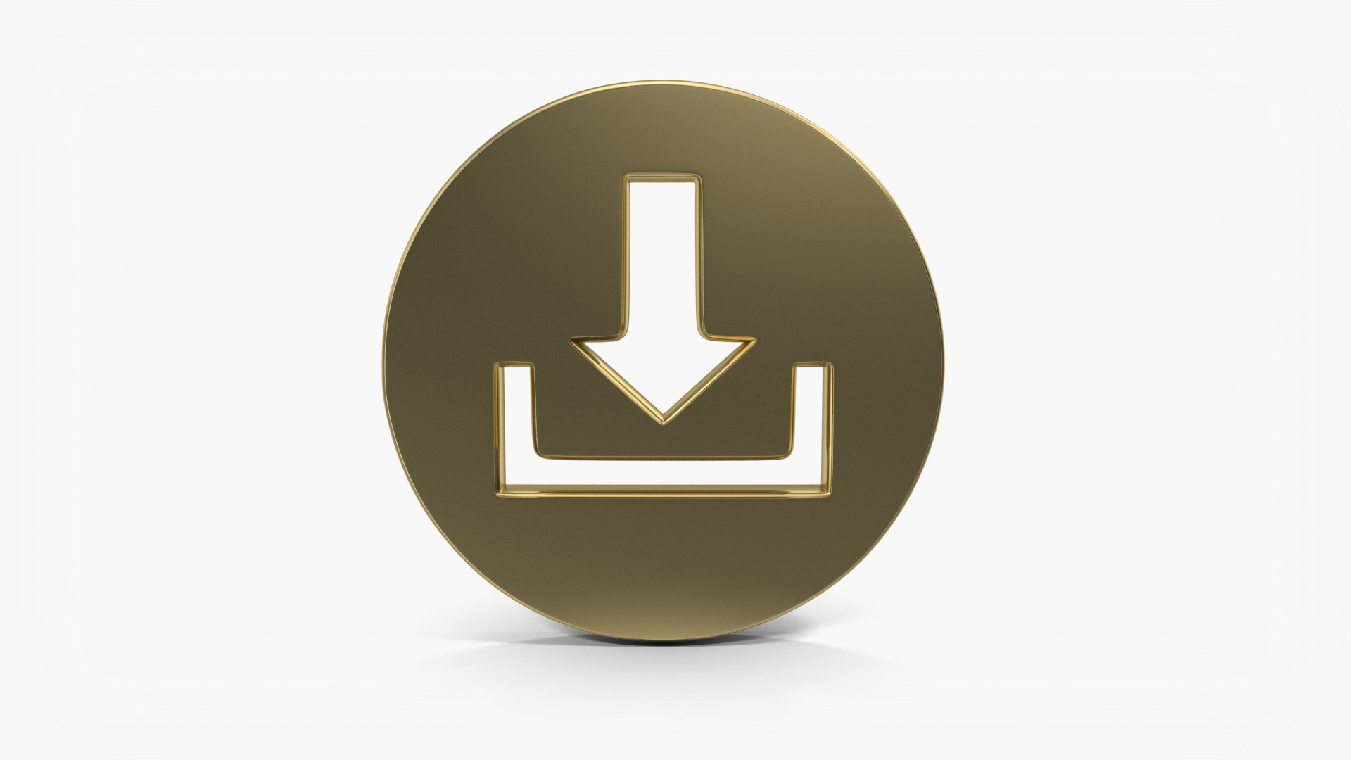 Download Now Circular Symbol Gold Model - TurboSquid 2065307