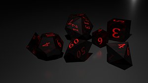 3D dnd dice model