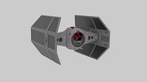 Star Wars Advanced Tie Fighter with interior Darth Vader