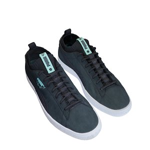 3D Black Sneakers