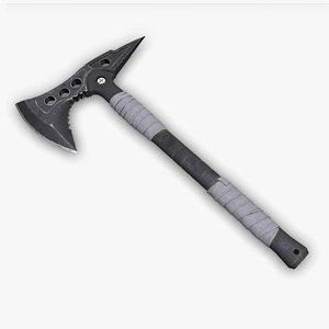 3D Military Tactical Axe Low-poly PBR