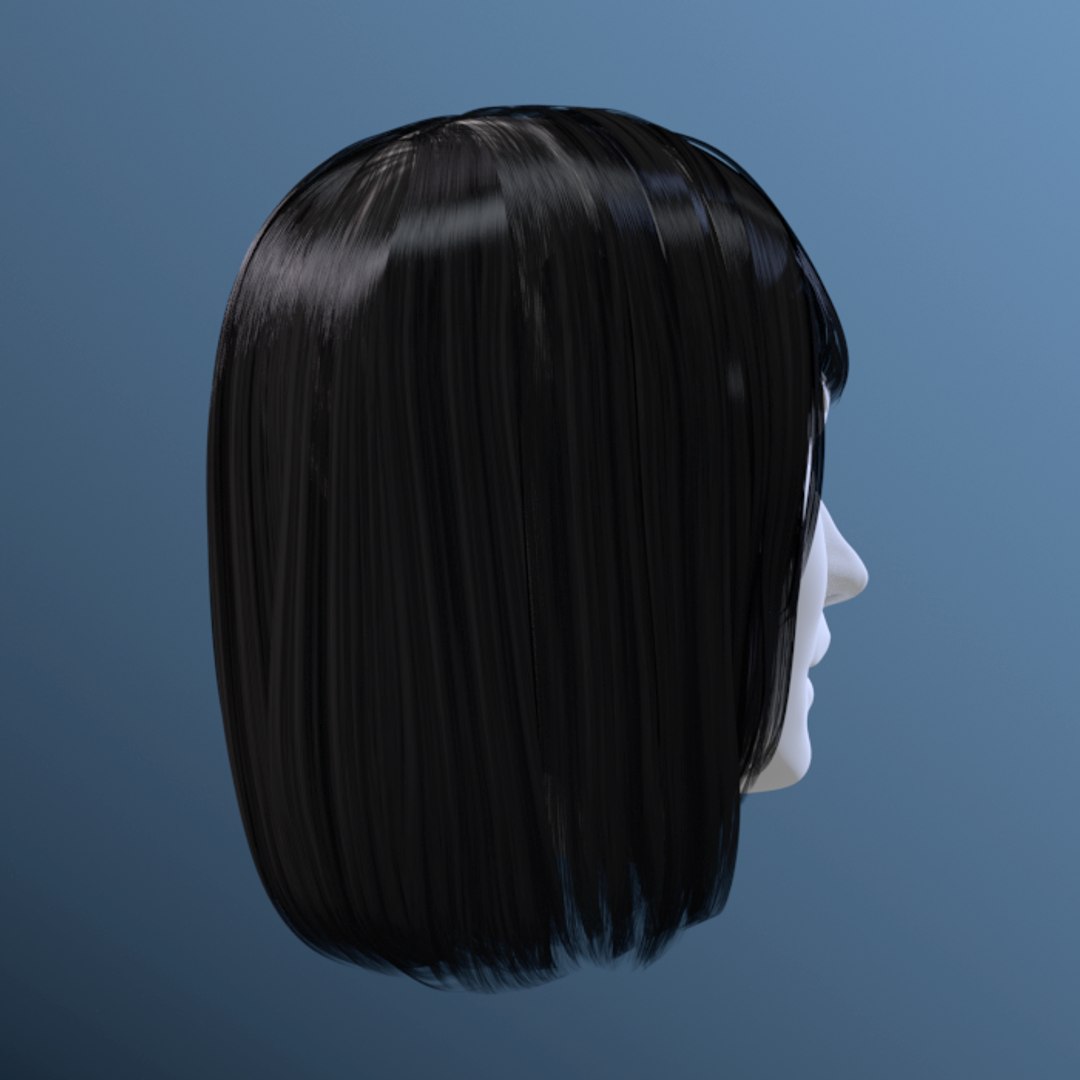 3d Model Hair Female