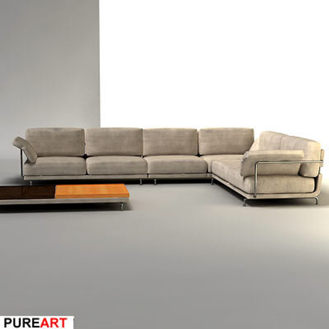3d Upholstered Divan Model