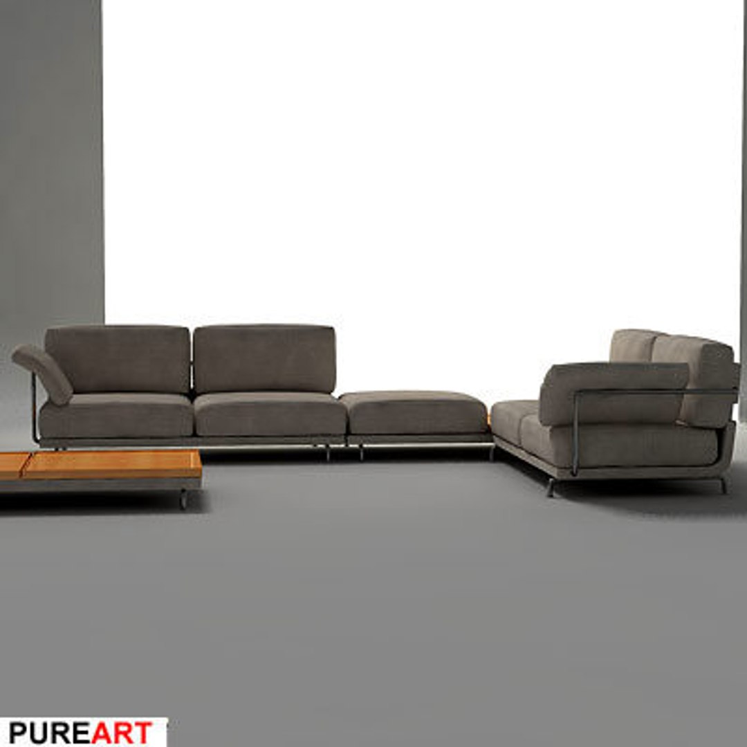 3d Upholstered Divan Model