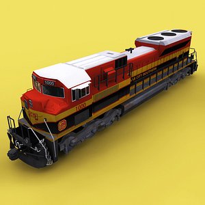 3D kcs emd locomotive model