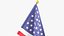 3D American Flags Collection V1 model