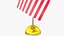 3D American Flags Collection V1 model