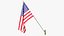 3D American Flags Collection V1 model