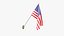 3D American Flags Collection V1 model
