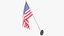 3D American Flags Collection V1 model