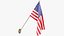 3D American Flags Collection V1 model