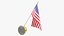 3D American Flags Collection V1 model