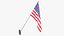 3D American Flags Collection V1 model