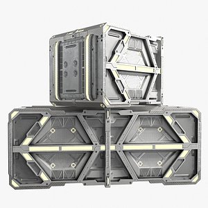 3D Sci-fi Container v3