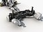 3D chassis electric car model