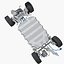 3D chassis electric car model