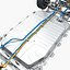 3D chassis electric car model