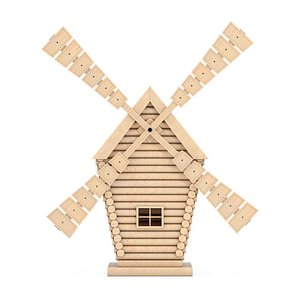 Old Wooden Windmill Farm Miniature