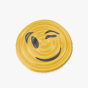 3D Wink Emoji Pool Float