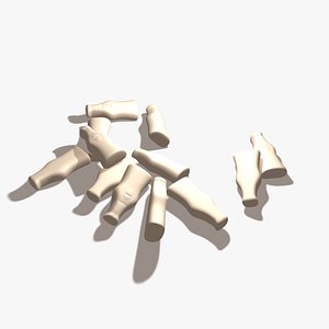 milk bottle sweets 3d model