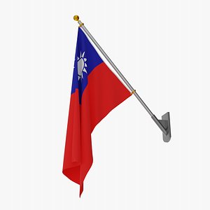 Wall Flag Taiwan - Republic of China 3D