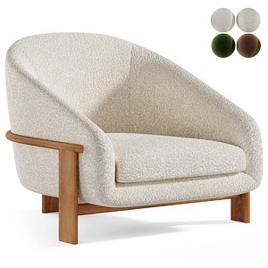 Hank Lounge Chair 3D model